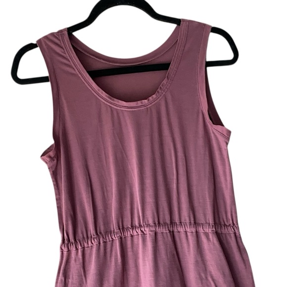 COLUMBIA | NWOT SLEEVELESS DRAWSTRING WAIST DRESS OUTDOOR TRAVEL MAUVE | XS - Picture 8 of 10